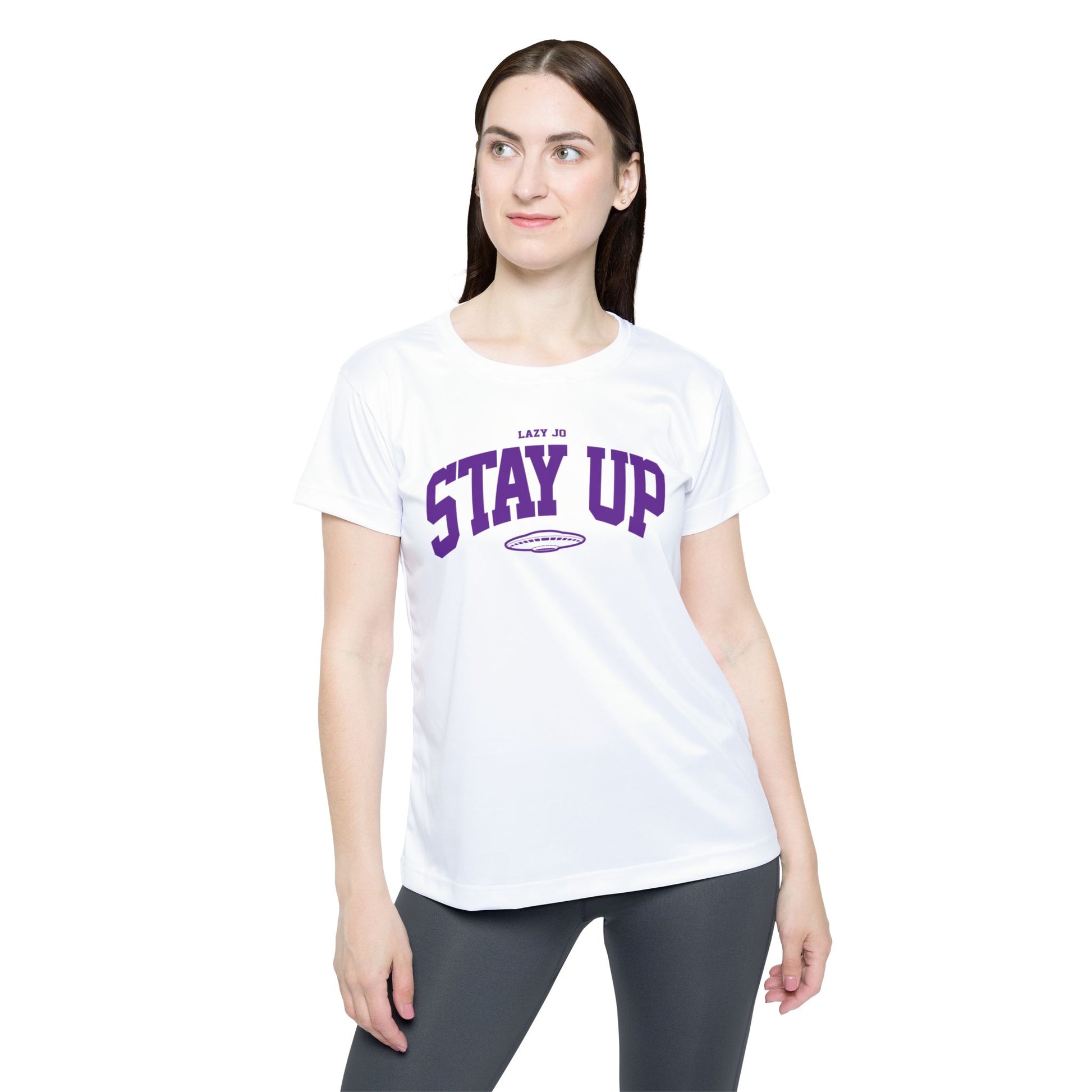 Women's Sports Jersey (AOP) Purple Stay Up